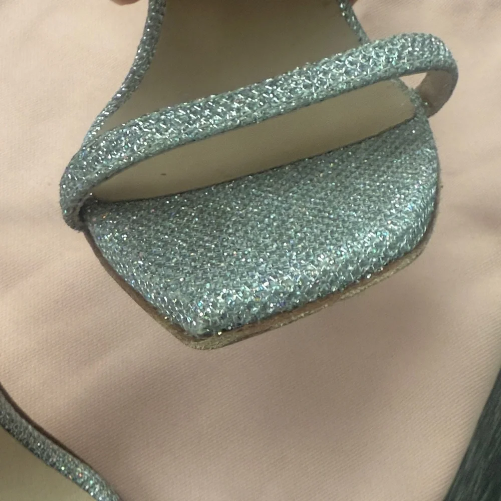 Stuart Weitzman Nudist Curve 75 Crystal Sandals Sz 5.5 - Picture 7 of 10